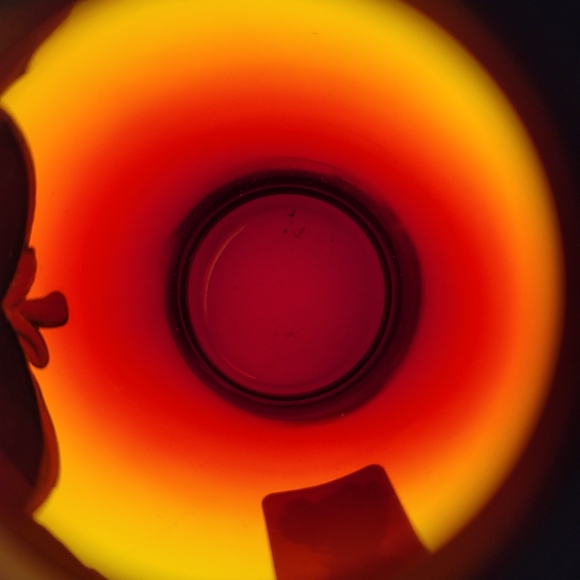 Tre Fouchi 24k Gold Trim Art Glass Bud Vase - Picture 8 of 12